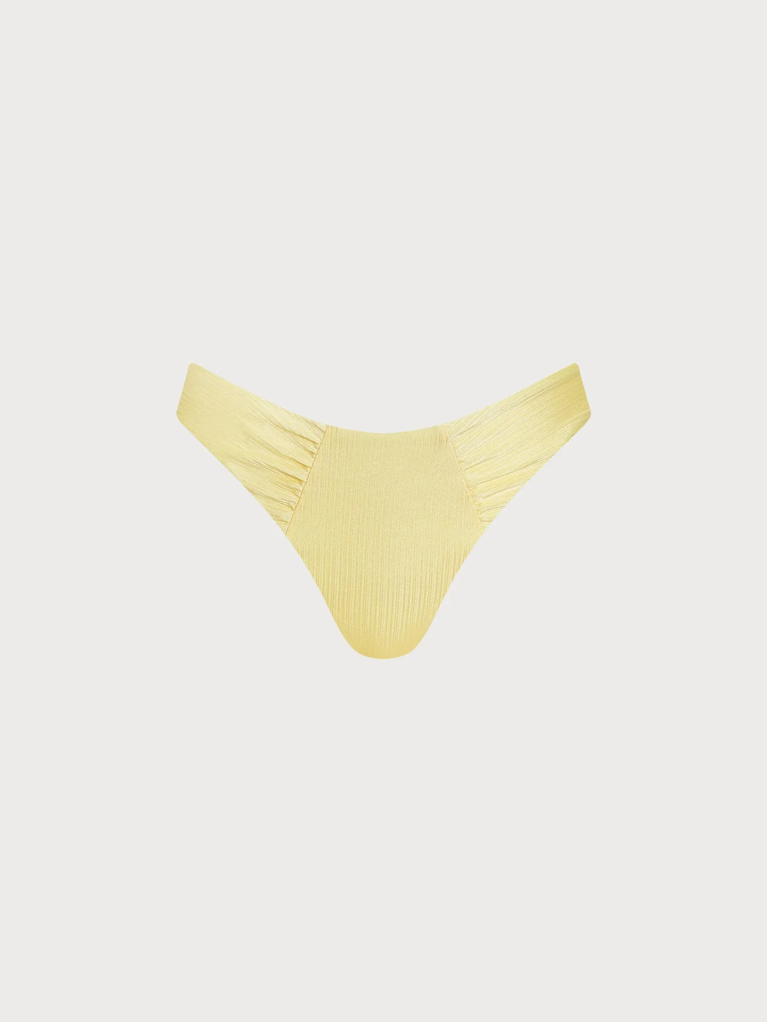 Yellow Pleated Bikini Bottom sold by BERLOOK product image thumbnail 5