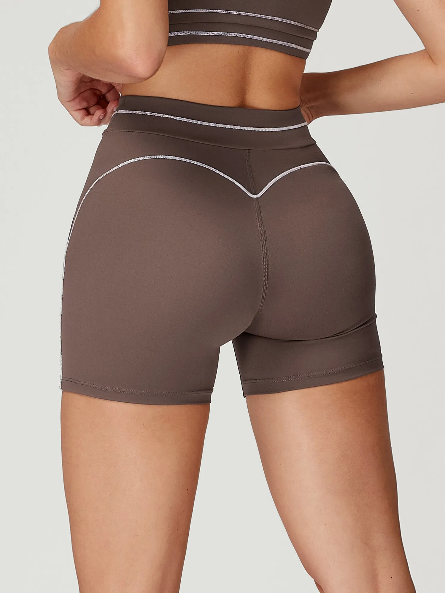 Coffee Line Workout Shorts sold by BERLOOK product image thumbnail 2