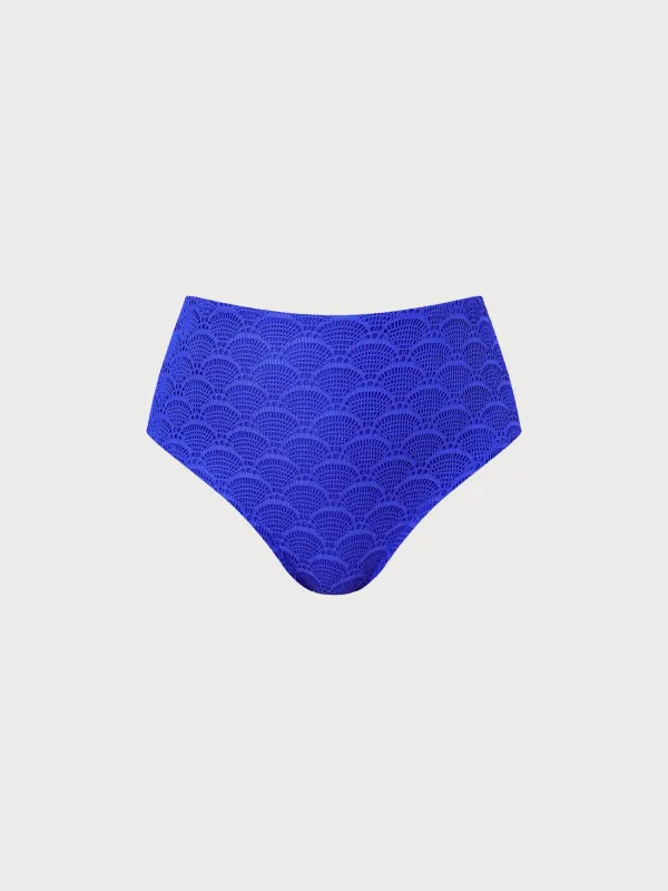 Blue Crochet Plus Size Bikini Bottom made by BERLOOK