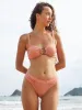 Light Orange Ruched Bikini Bottom sold by BERLOOK
