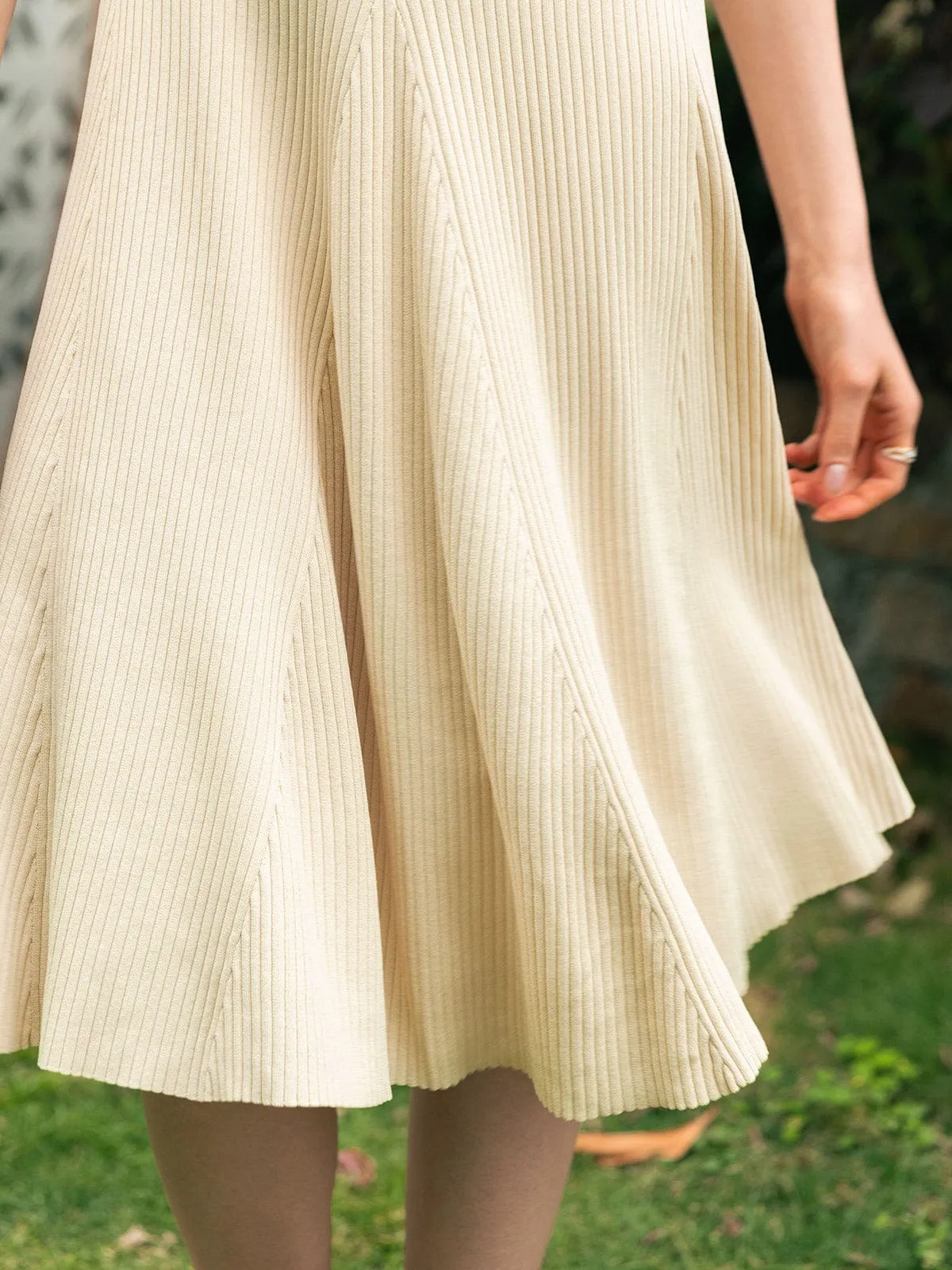 Square Neck Knit Dress sold by BERLOOK product image thumbnail 4