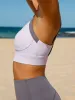 Grey Contrast Strap Sports Bra sold by BERLOOK