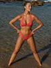 Red Jacquard Bikini Bottom sold by BERLOOK