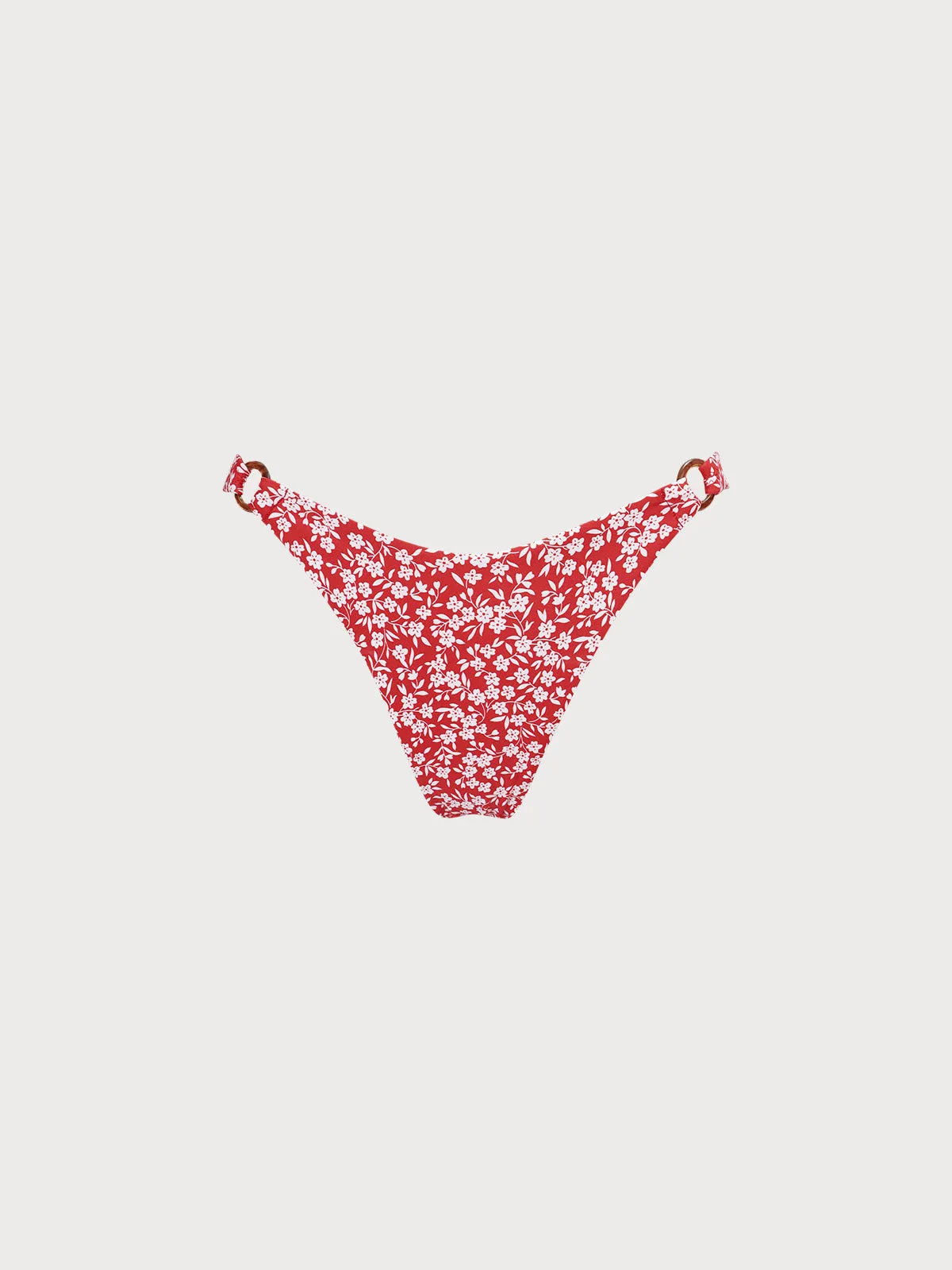 Red O-Ring Floral Bikini Bottom sold by BERLOOK product image thumbnail 3