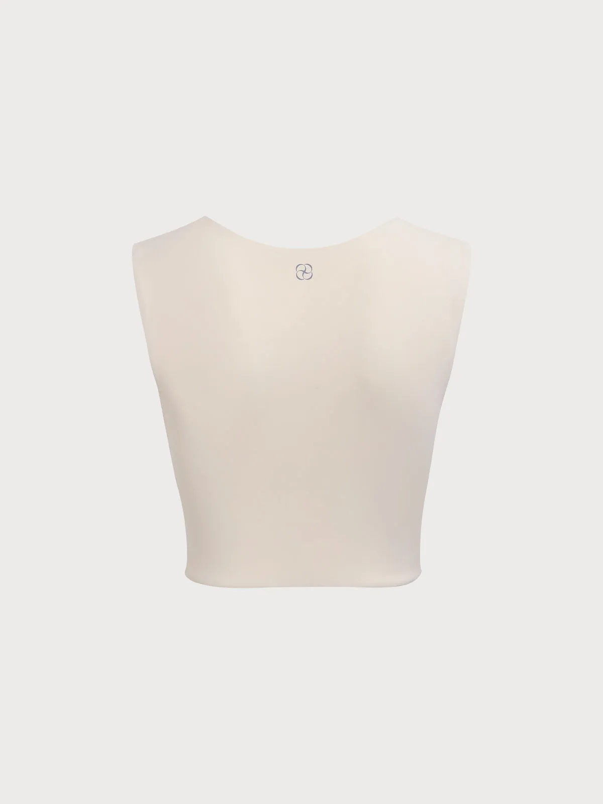 Beige V-Neck Tank Top--Light Support sold by BERLOOK product image thumbnail 2