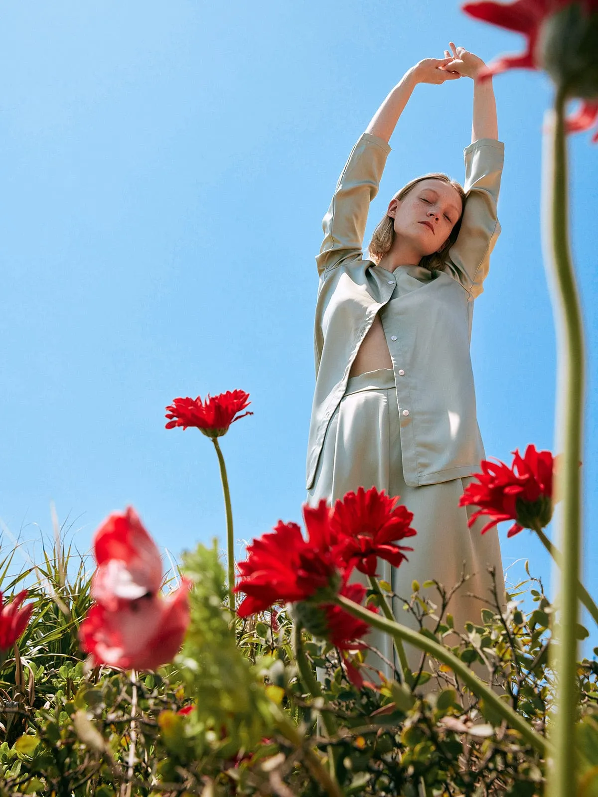 V Neck Button Blouse sold by BERLOOK product image thumbnail 4