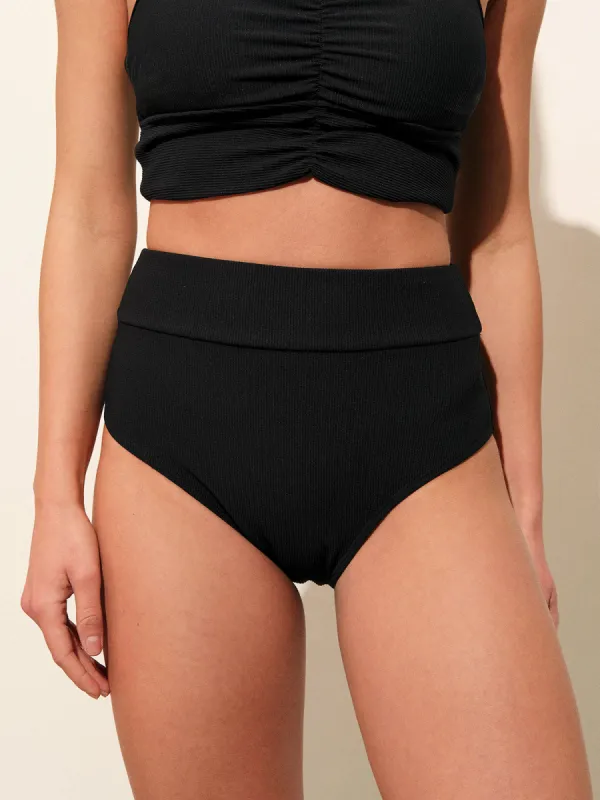 Black Ruched Bikini Bottom sold by BERLOOK