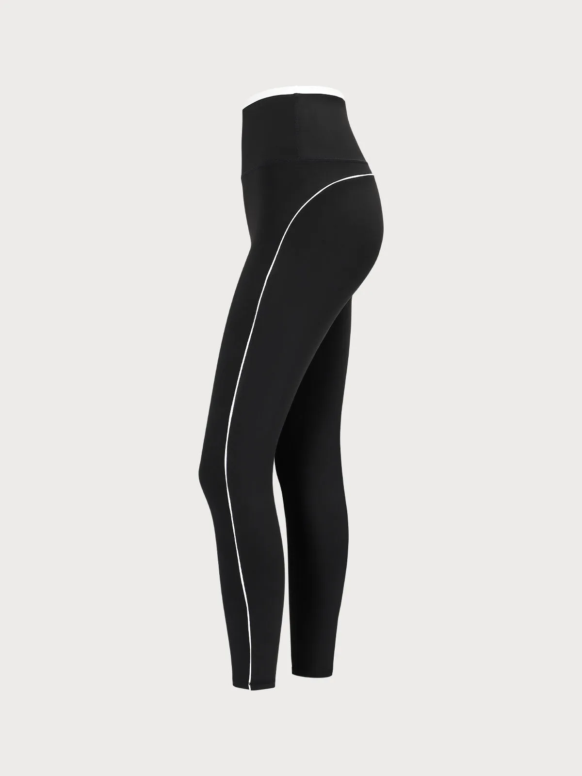 Black Yoga Natural Waisted Leggings 25” sold by BERLOOK