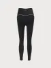 Black Yoga Natural Waisted Leggings 25” sold by BERLOOK