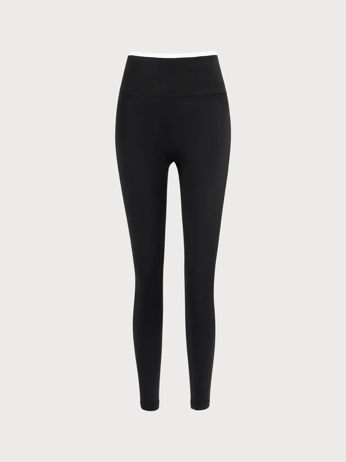 Black Yoga Natural Waisted Leggings 25” sold by BERLOOK product image thumbnail 2