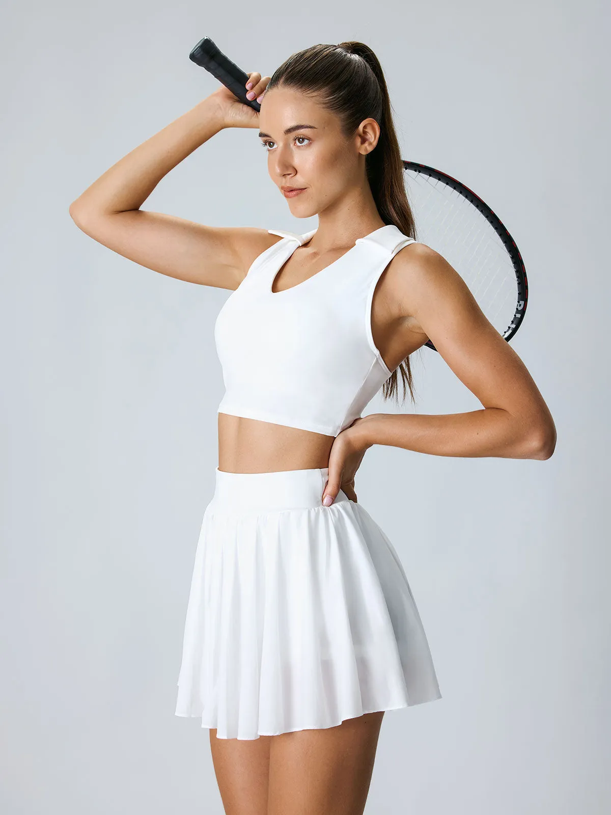 White A-Line Sports Skirt sold by BERLOOK product image thumbnail 2