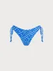 Blue Plaid Tie Bikini Bottom sold by BERLOOK