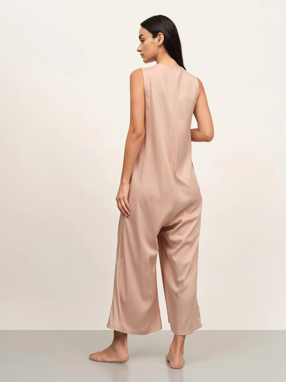 Button Up Solid Jumpsuit sold by BERLOOK product image thumbnail 5