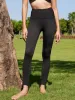 Black High Waisted Pocket Leggings 24″ sold by BERLOOK
