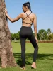 Black High Waisted Pocket Leggings 24″ sold by BERLOOK