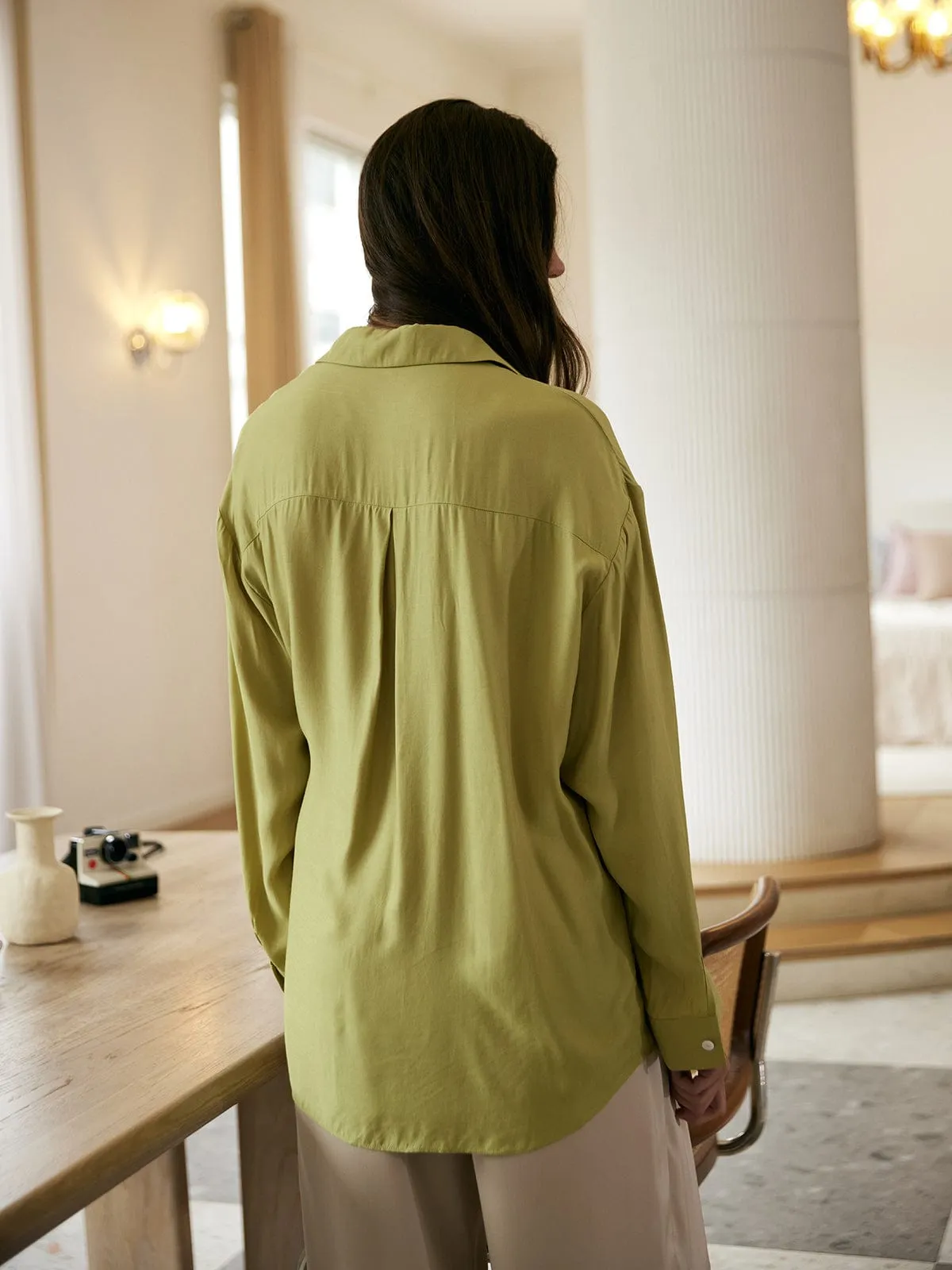 Tie Front Lapel Blouse sold by BERLOOK product image thumbnail 4