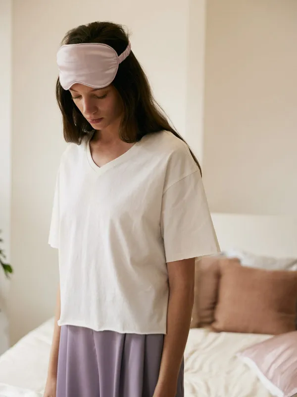 V Neck Short Sleeve Cotton Tee sold by BERLOOK