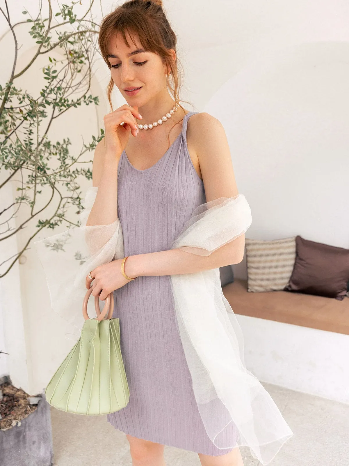 Twist Split Knit Mini Dress sold by BERLOOK product image thumbnail 4