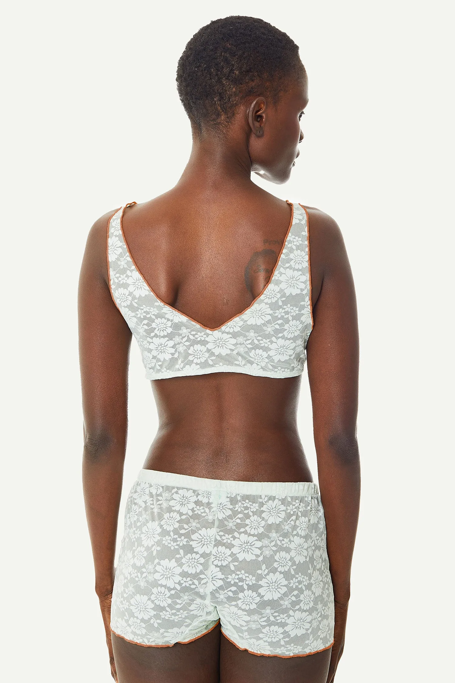 Silky Floral Mesh Bralette sold by FIND ME NOW product image thumbnail 5