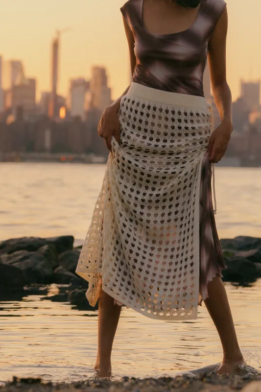 Mariela Knit Midi Skirt sold by FIND ME NOW