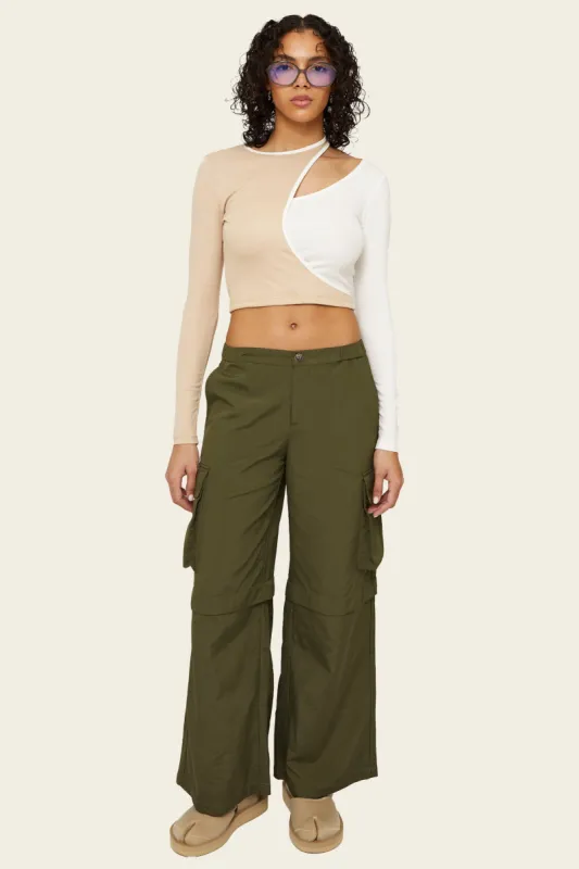 Theo Wide Leg Cargo Pant sold by FIND ME NOW
