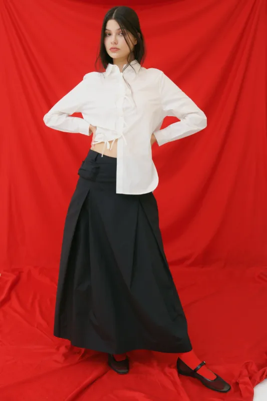 Pleated Utility Midi Skirt sold by FIND ME NOW