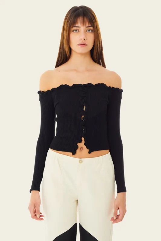 Charlie Off Shoulder Sweater sold by FIND ME NOW