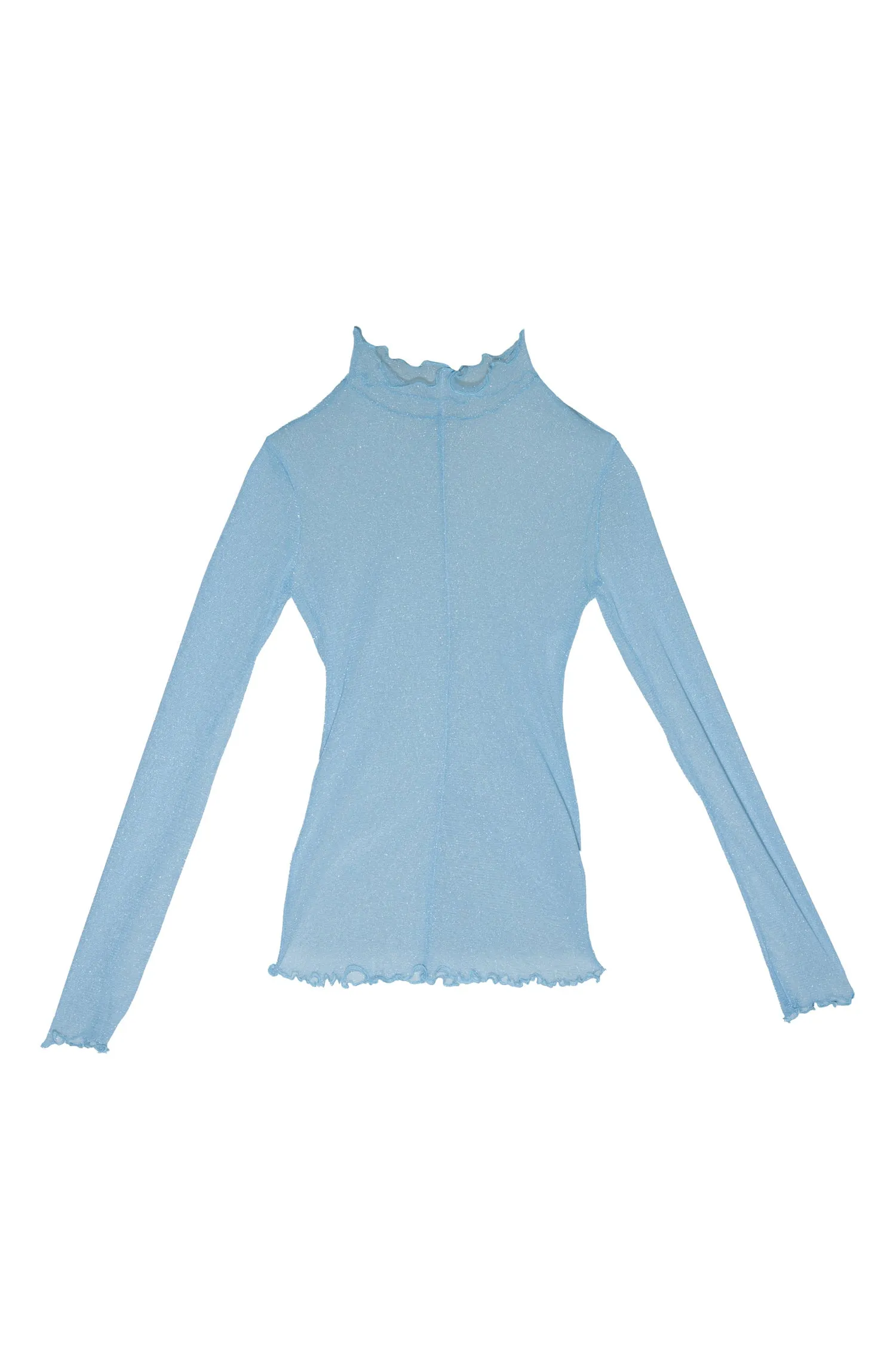 Shimmer Mockneck Center Seam Top sold by FIND ME NOW