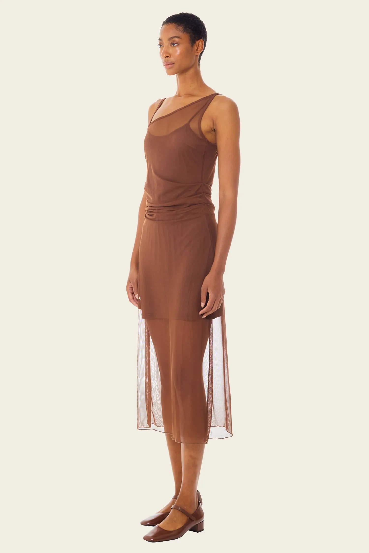 blaize asymmetrical midi dress multi check Aurora Elegance Fringe Gown – Latina Styles main image 1