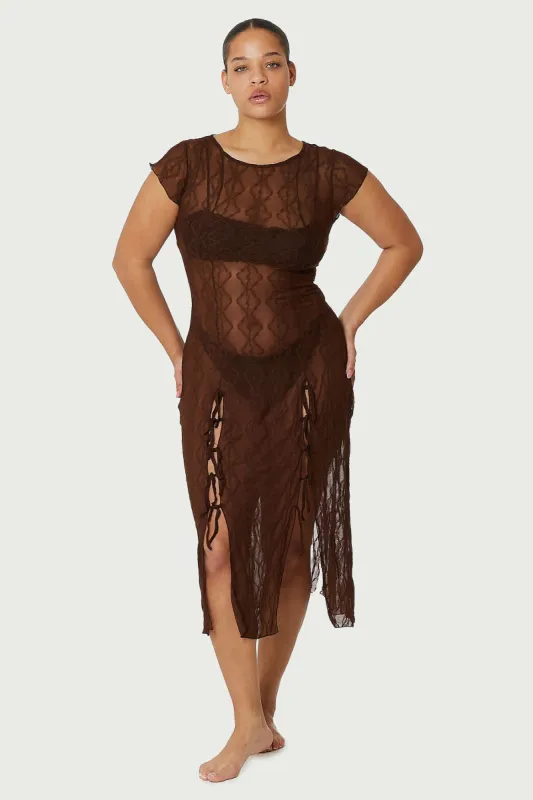 Mariposa Lace Midi Dress sold by FIND ME NOW