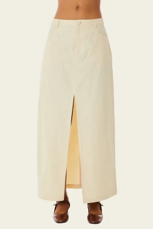 Khaki Midi Skirt sold by FIND ME NOW