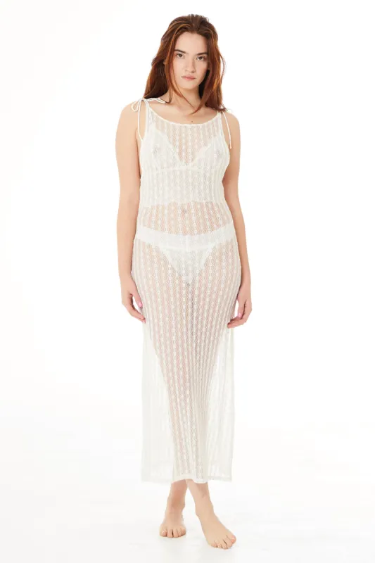 Daisy Lace Open Back Maxi Dress sold by FIND ME NOW