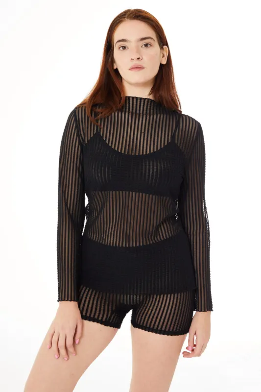 Addison Mesh Long Sleeve Top made by FIND ME NOW
