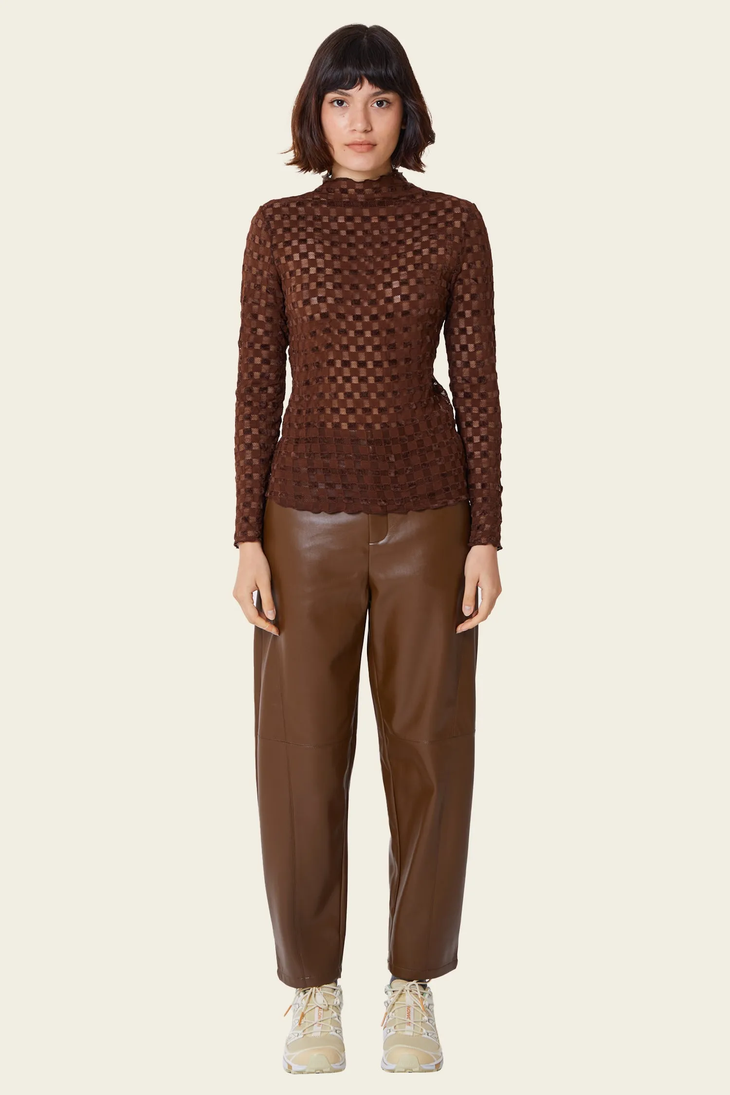 Harmony Checkered Mesh Top sold by FIND ME NOW product image thumbnail 5