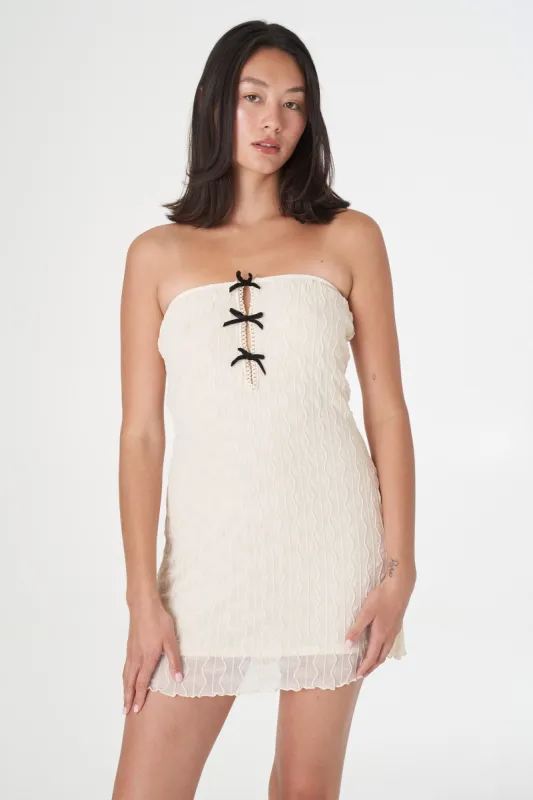 Ross Bow Strapless Micro Mini Dress sold by FIND ME NOW