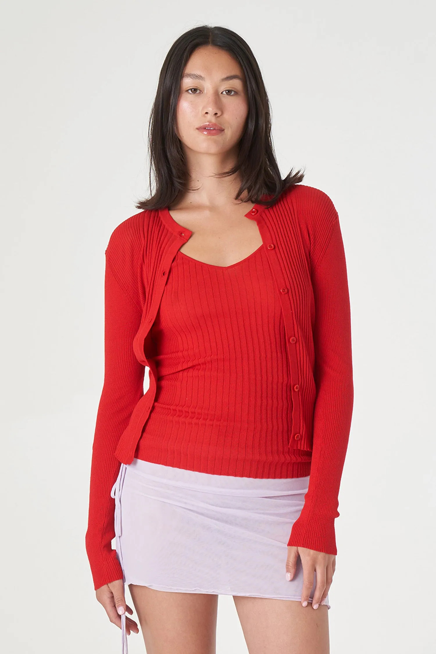 Light Weight Vary Rib Knit Cardigan sold by FIND ME NOW