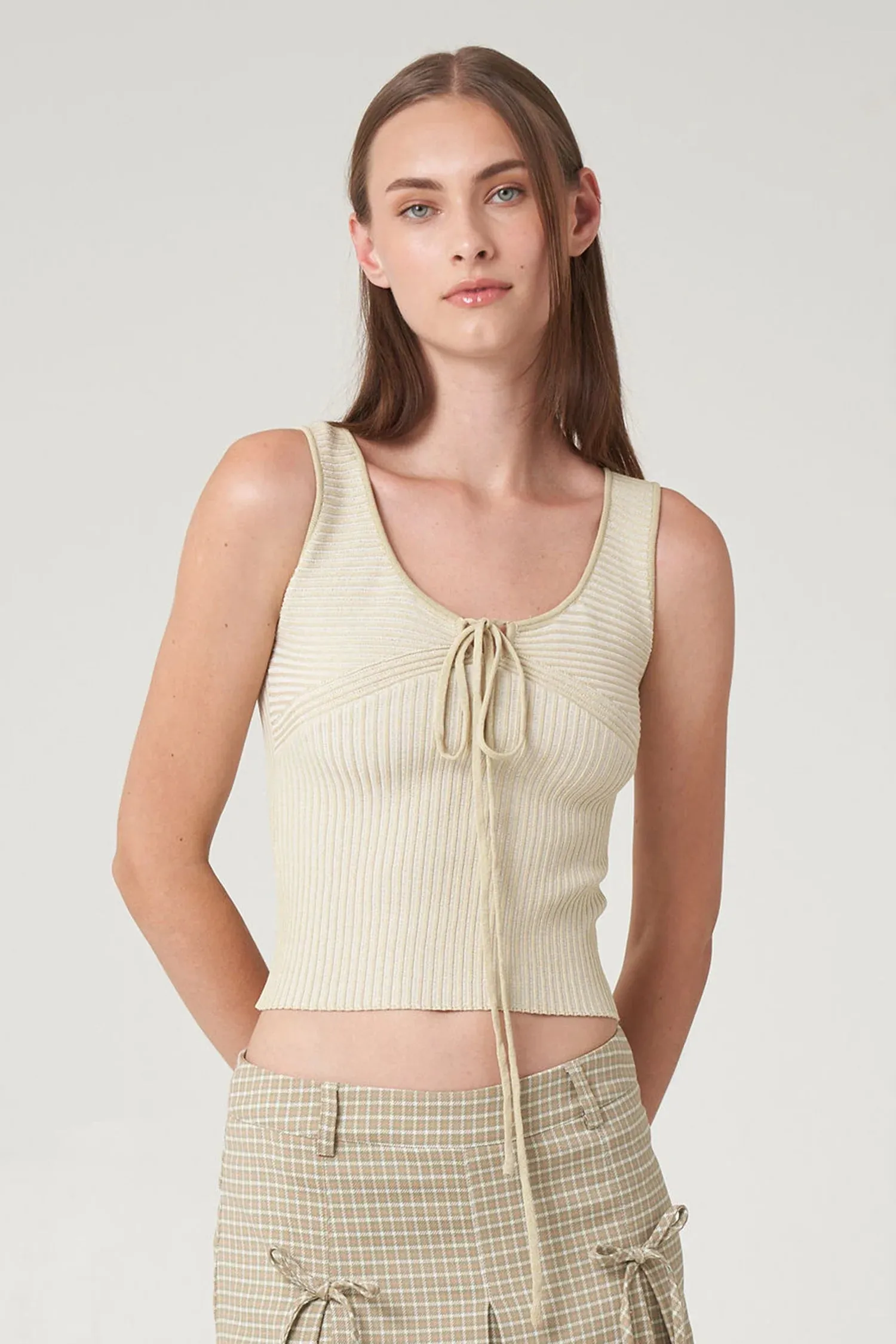 Acacia Knit Tie Tank Top sold by FIND ME NOW
