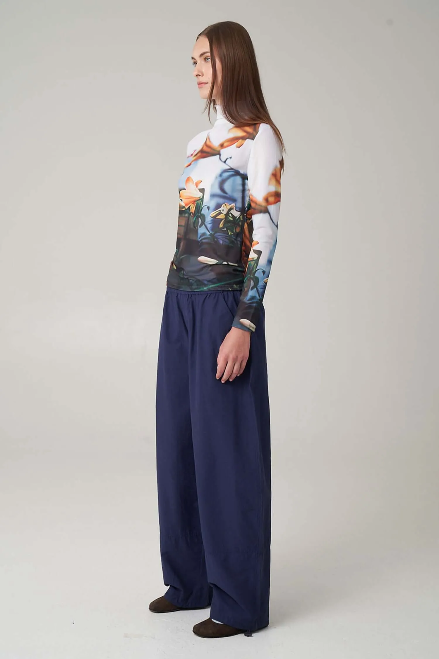 Paulie Mockneck Top in Tiger Lilies sold by FIND ME NOW product image thumbnail 4