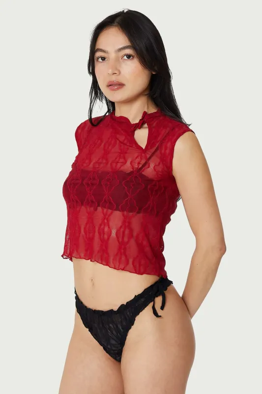 Mariposa Keyhole Tee sold by FIND ME NOW