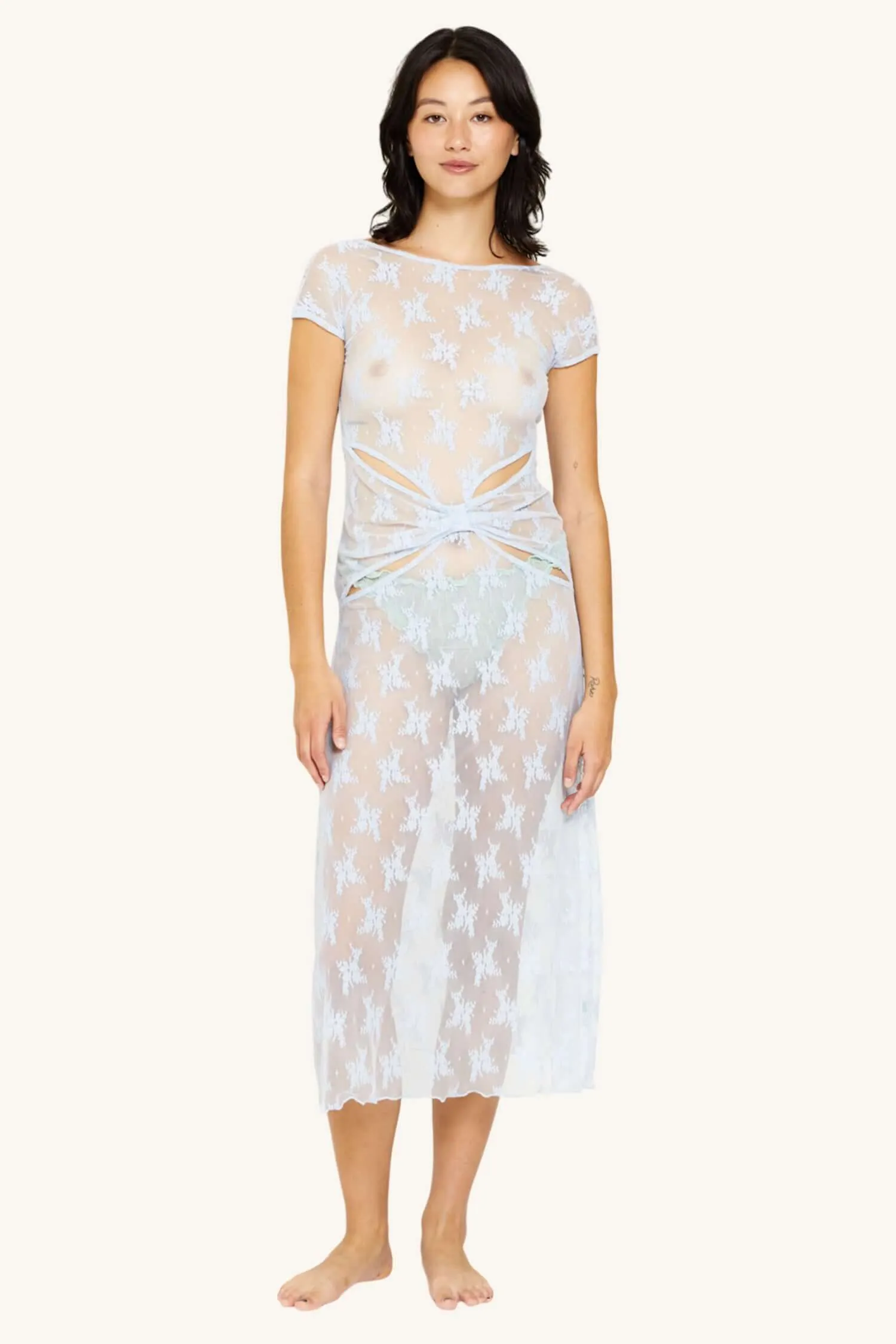 Flora Lace Bow Dress sold by FIND ME NOW product image thumbnail 2