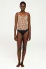 Floral Lace Front Tie Tank in Sand sold by FIND ME NOW