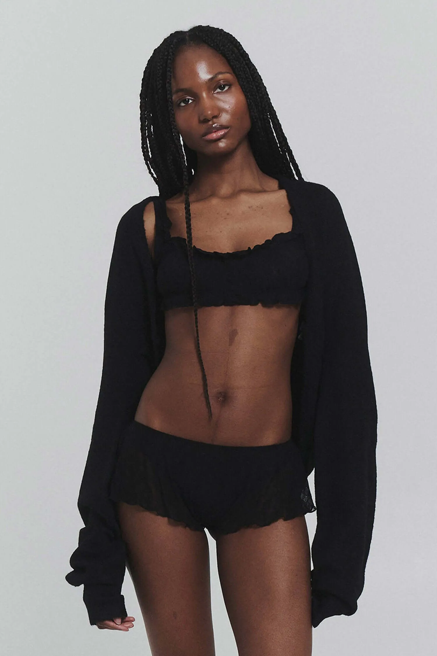 10-Way Wrap Knit Top in Black sold by FIND ME NOW product image thumbnail 2