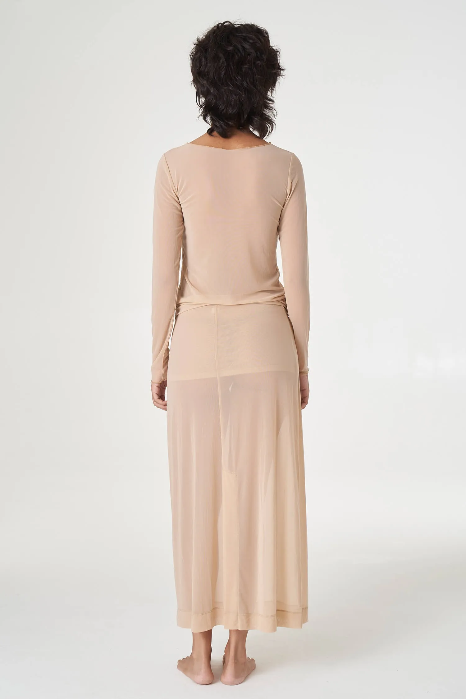 Korean Power Mesh Midi Skirt sold by FIND ME NOW product image thumbnail 5