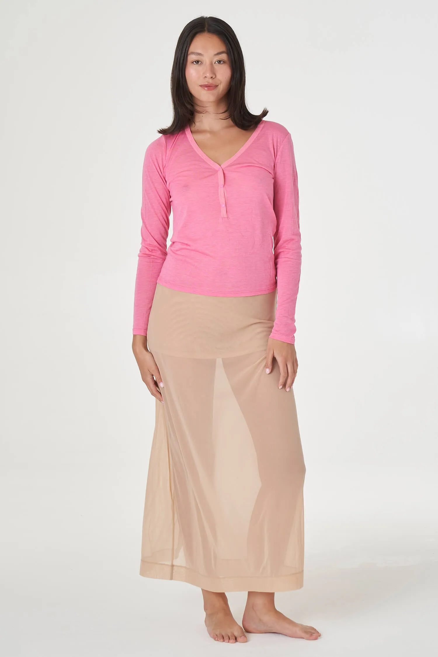 Tencel Henley Tee sold by FIND ME NOW product image thumbnail 2