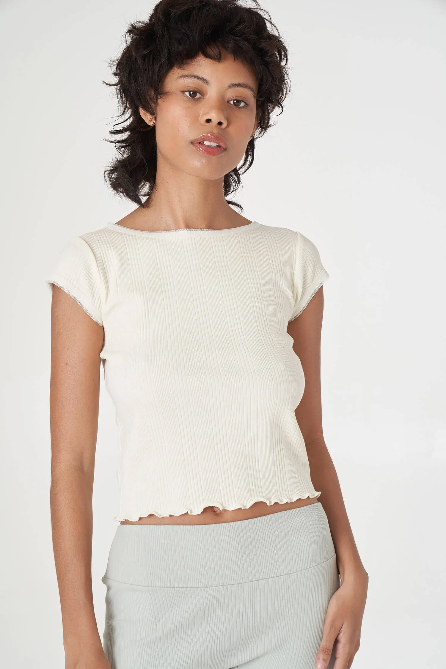 Ribbed lounge Bundle (Tee / Short) sold by FIND ME NOW product image thumbnail 3