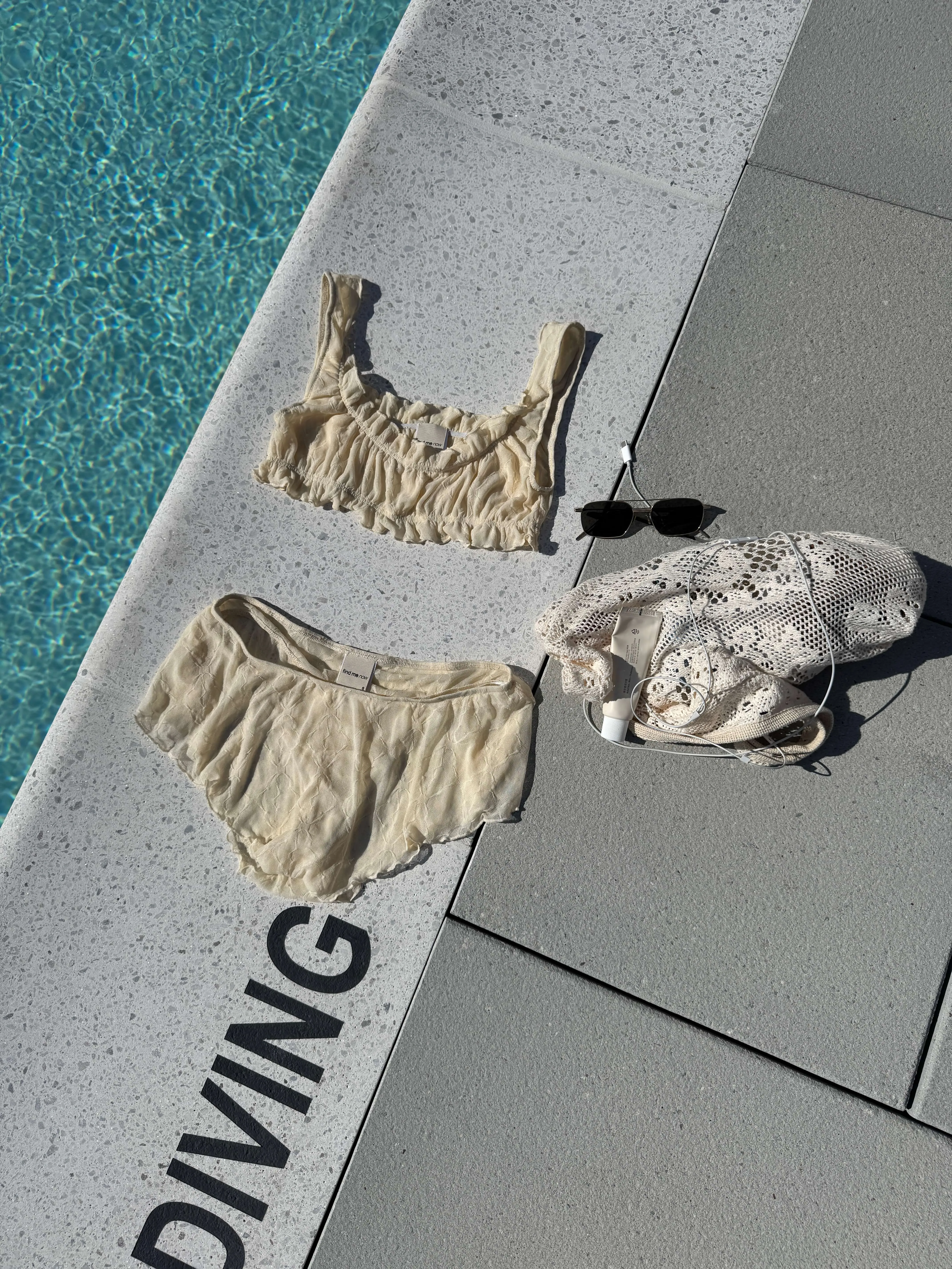 Mariposa Ruffle Bralette in Cloud sold by FIND ME NOW product image thumbnail 2