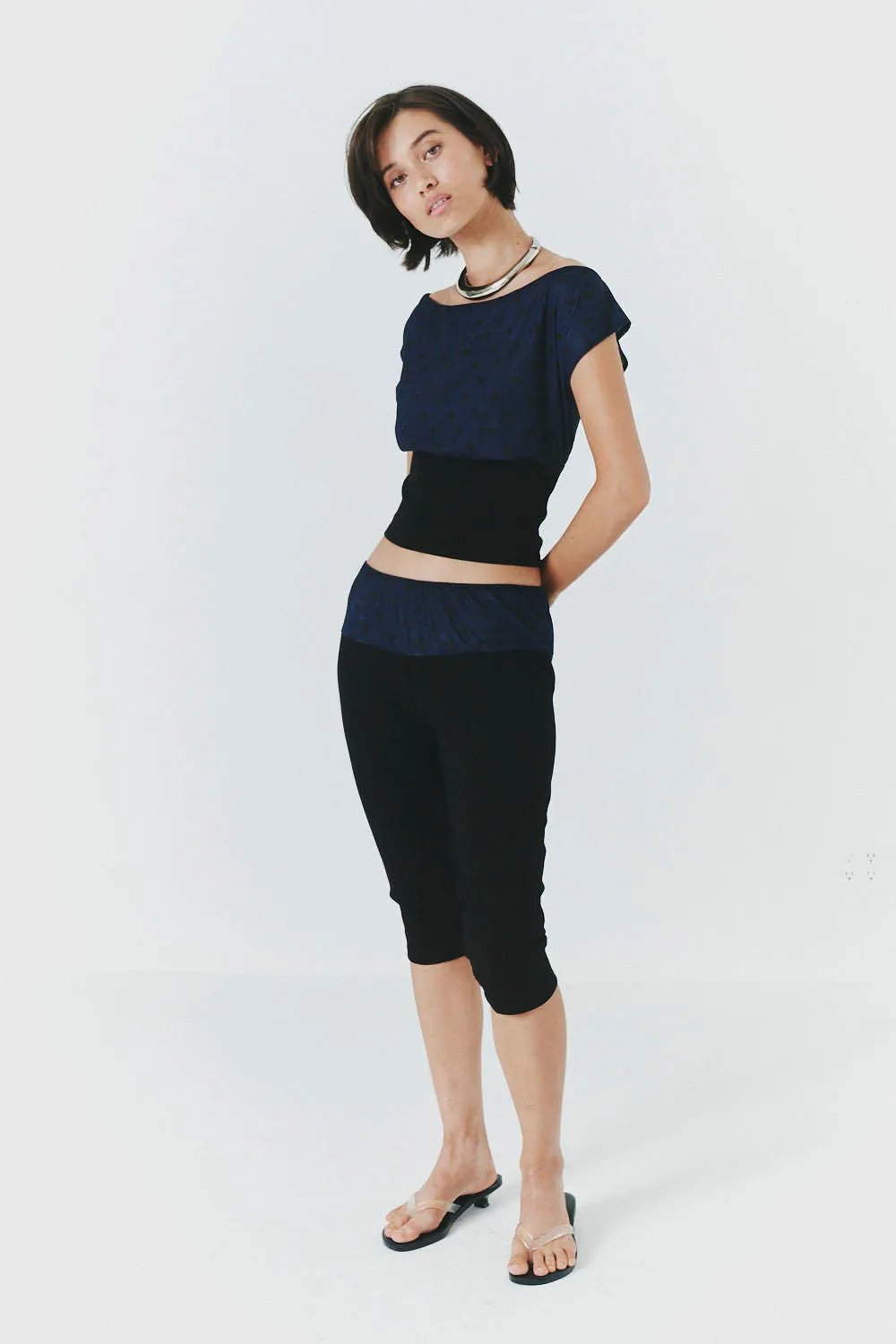 SORI TOP IN SAILOR POLKA BLACK sold by FIND ME NOW product image thumbnail 2