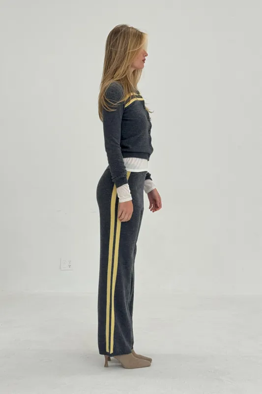 Cashmere Wool Stripe Wide-Leg Pant sold by FIND ME NOW