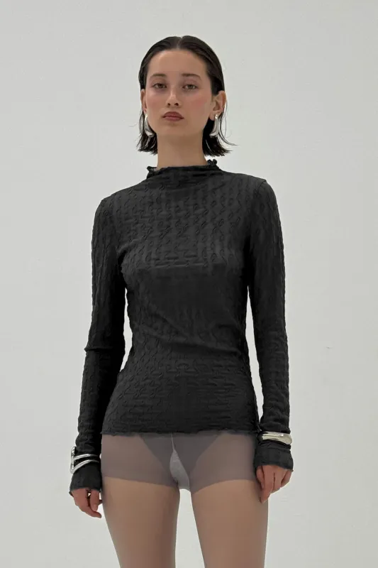 Mock Neck Long Slv Top sold by FIND ME NOW