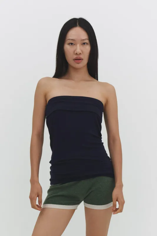 NARA MULTI TUBE TOP SKIRT IN NAVY made by FIND ME NOW